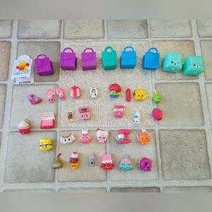 Large Lot Of Shopkin Collectible Figures